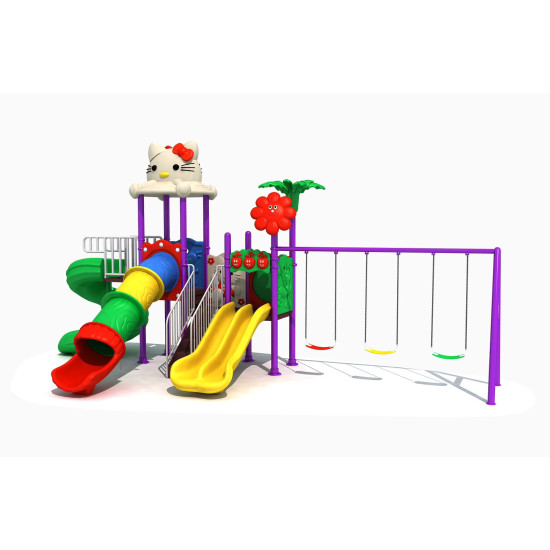 لعبة حديقة زحاليق ومراجيح مقاس :610*400*330 سم لعبة حديقة زحاليق ومراجيح مقاس :610*400*330 سم