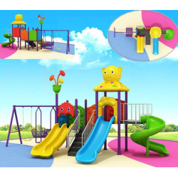 العاب حدائق كبيرة زحاليق ومراجيح مقاس: 690*270*330 سم