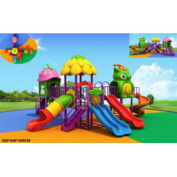 مجموعة الزحاليق المتنوعة مقاس : 6.8*6.4*3م 