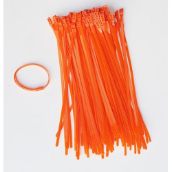 100 zip ties for columns,, 40 cm, orange 100 zip ties for columns,, 40 cm, orange