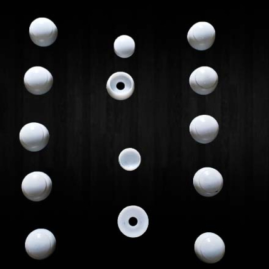 Screw caps - white in dozens