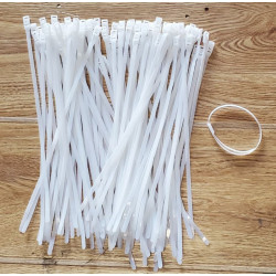 100 zip ties for the columns, 40 cm, white color 100 zip ties for the columns, 40 cm, white color