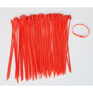 100 zip ties for columns,, 40 cm, red color