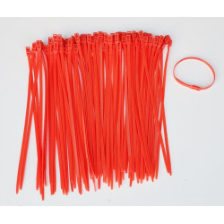 100 zip ties for columns,, 40 cm, red color 100 zip ties for columns,, 40 cm, red color