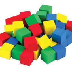 مكعبات اسفنج  - كيس 100 حبه مقاس 15*15*15سم