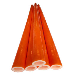Covering PVC columns 250 cm in orange color Covering PVC columns 250 cm in orange color
