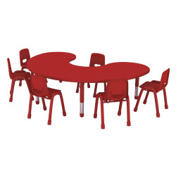 طاولة هلالية متعددة المستويات خشب  طاولة هلالية متعددة المستويات خشب