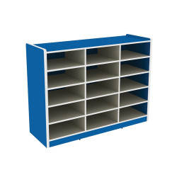 وحدة تخزين حقائب 15 خانه مقاس 120*40*60سم لون ازرق 