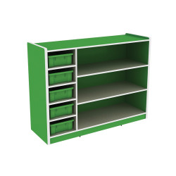 وحدة تخزين وسائل 5 خانات صغيرة و3 مستطيلة -دون الصناديق وحدة تخزين وسائل 5 خانات صغيرة و3 مستطيلة -دون الصناديق