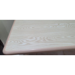 طاولة خشب حواف بلاستيك مقاس 120*60*37-62سم بارجل متعدد المستويات