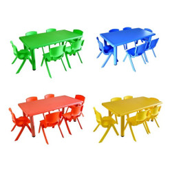 طاولة بلاستيك مستطيلة مستوى واحد  طاولة بلاستيك مستطيلة مستوى واحد