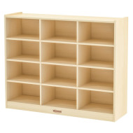 وحدة تخزين خشبي 12 خانه مقاس : 123*99*35سم