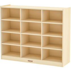 وحدة تخزين خشبي 12 خانه مقاس : 123*99*35سم