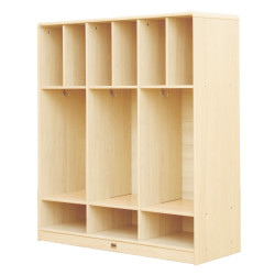 وحدة تخزين خشبية للحقائب والملابس مقاس :120*130*39.5سم وحدة تخزين خشبية للحقائب والملابس مقاس :120*130*39.5سم