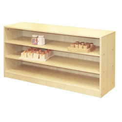 وحدة تخزين خشبية 3 خانات مقاس : 120*60*30سم