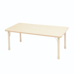 Wooden Rectangular Table 8Chairs150*60 cm - Variable Height Iron Legs from 46-71 cm Wooden Rectangular Table 8Chairs150*60 cm - Variable Height Iron Legs from 46-71 cm