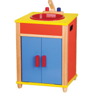 المغسلة الخشبية الملونة