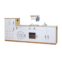 المطبخ المتكامل الأبيض 4 قطع مع الإكسسوارات المطبخ المتكامل الأبيض 4 قطع مع الإكسسوارات