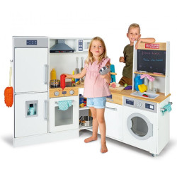 مطبخ اطفال زاويه نصف الزاويه بكفرات متحرك مقاس :150*98*30سم