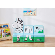 كنب صوفا ثلاثي - زيبرا مقاس: W110*D41*H84 كنب صوفا ثلاثي - زيبرا مقاس: W110*D41*H84