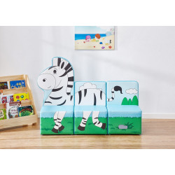 كنب صوفا ثلاثي - زيبرا مقاس: W110*D41*H84 كنب صوفا ثلاثي - زيبرا مقاس: W110*D41*H84