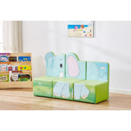 كنب صوفا ثلاثي - الفيل مقاس: W110*D41*H68 كنب صوفا ثلاثي - الفيل مقاس: W110*D41*H68