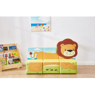 كنب صوفا ثلاثي - الأسد  مقاس: W110*D41*H76 كنب صوفا ثلاثي - الأسد  مقاس: W110*D41*H76