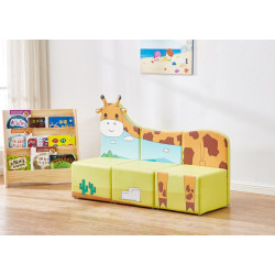 كنب صوفا ثلاثي - الزرافة مقاس: W110*D41*H70 كنب صوفا ثلاثي - الزرافة مقاس: W110*D41*H70