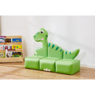 كنب صوفا ثلاثي - ديناصور أخضر مقاس: Size:W108*D40*H83/CM كنب صوفا ثلاثي - ديناصور أخضر مقاس: Size:W108*D40*H83/CM