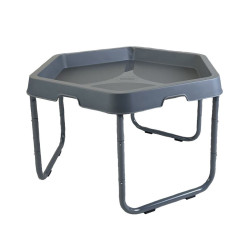 طاولة الرمل و الماء السداسية - رصاصي مقاس :80*89*7 سم