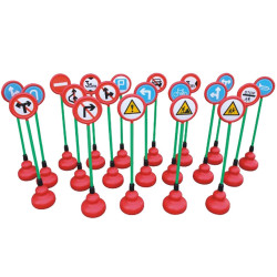 إشارات المرور الإرشادية الكبيرة - 10 حبات مختلفة إشارات المرور الإرشادية الكبيرة - 10 حبات مختلفة