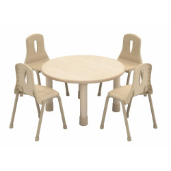 طاولة دائرية خشب 80*80*44سم طاولة دائرية خشب 80*80*44سم