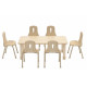 Wooden rectangular table for nurseries, 120*60*44 cm