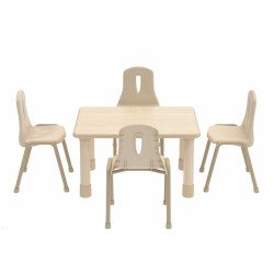 طاولة مستطيل خشب للحضانات80*60*44 سم طاولة مستطيل خشب للحضانات80*60*44 سم