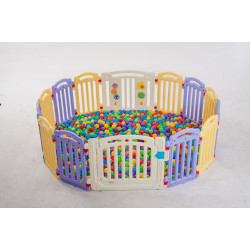 حواجز بلاستيكية عدد 14 قطع مع باب و ألعاب - ملون الارتفاع 63سم حواجز بلاستيكية عدد 14 قطع مع باب و ألعاب - ملون الارتفاع 63سم