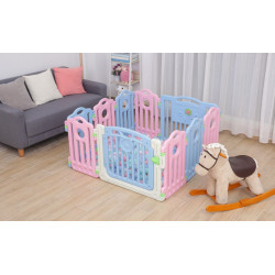 حواجز بلاستيكية عدد 10 قطع مع باب - ملون الارتفاع 63سم  حواجز بلاستيكية عدد 10 قطع مع باب - ملون الارتفاع 63سم