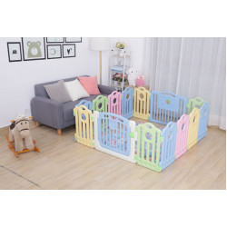 حواجز بلاستيكية عدد 14 قطع مع باب و  ألعاب - ملون الارتفاع 63سم  حواجز بلاستيكية عدد 14 قطع مع باب و  ألعاب - ملون الارتفاع 63سم