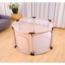 حاجز دائري فابريك لون بني فاتح -134*71سم حاجز دائري فابريك لون بني فاتح -134*71سم