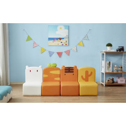 كنب حيوانات الأرنب و النمر 4 قطع كنب حيوانات الأرنب و النمر 4 قطع