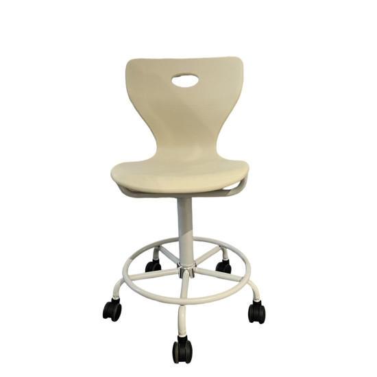 Fixed Height Swivel Chair for Teachers & Lecturers – Beige