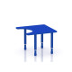 طاولة احتياجات خاصة خشب مقاس: 70*70سم بارجل متعددة الارتفاعات 55-75 سم - لون ازرق