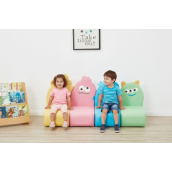 كنب الشخصيات الملونة 4 قطع مقاس: 64*40*144 سم