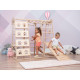 Large Wooden Climbing Club with 6 Exercise Pieces Size 152.5*120*145cm Large Wooden Climbing Club with 6 Exercise Pieces Size 152.5*120*145cm