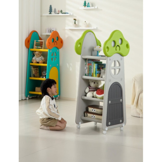 ارفف كتب بلاستيك لونين مقاس46x49x130 سم