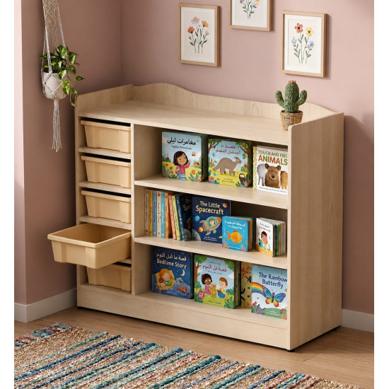 8 Rectangular Boxes Storage Size 120 x 90 x 40 cm - Without Boxes