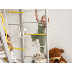 سلم التمارين المثلث الخشبي مع 3 قطع تمارين المقاس 228.8*68*H198.1CM سلم التمارين المثلث الخشبي مع 3 قطع تمارين المقاس 228.8*68*H198.1CM