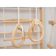 Wooden Swedish Exercise Wall with 4 Workout Pieces Size: 80*83*195 cm Wooden Swedish Exercise Wall with 4 Workout Pieces Size: 80*83*195 cm