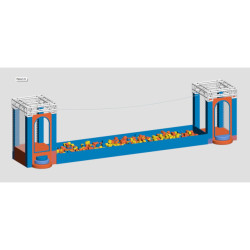 توريد وتركيب لعبة تلفرك ( زبلاين) شامل مكعبات اسفنج