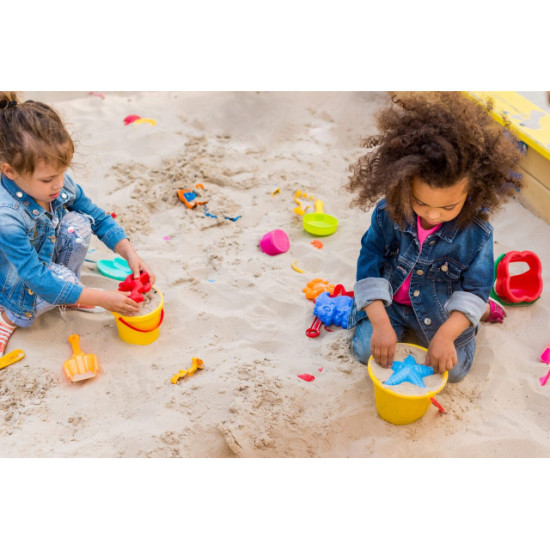 توريد وتركيب حوض رمل شامل اكسسورات وحاجز وشبك دخول ورمل طبي بارتفاع 10سم