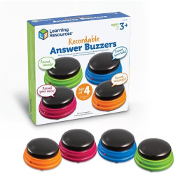 أجراس إجابة قابلة للتسجيل عليها من ليرنينج ريسورسيز مكونة من 4 قطع